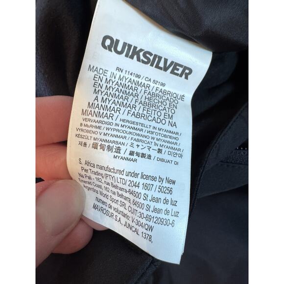 Quiksilver Snow Pants Youth 12 Black Waterproof Dryflight Ski Snowboard Pants - Picture 8 of 11